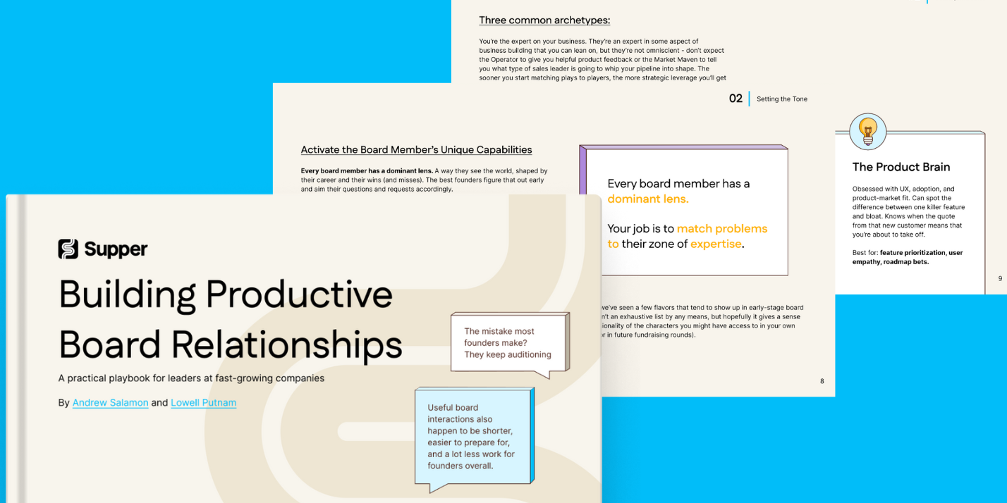 Image for Building Productive Board Relationships Playbook form